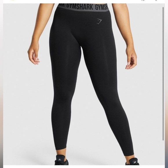 Gymshark Black Fit Seamless Leggings - Picture 1 of 5